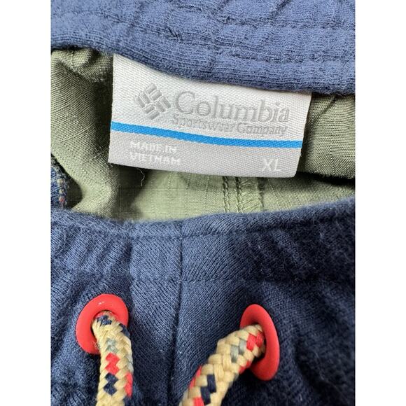 Columbia Womens Hiking Shorts XL Green Organic Cotton Camping Print Outdoor GORP - Picture 8 of 13